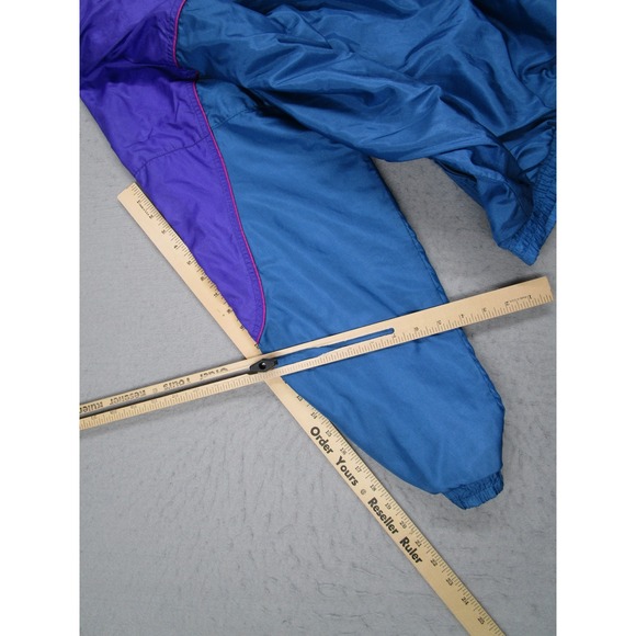 Vintage Umbro Windbreaker Jacket Mens Medium Purple Blue 90s Colorblock Retro - Picture 10 of 12